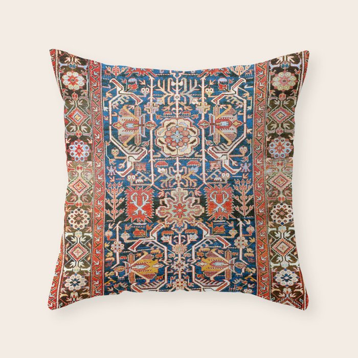 Baku South Caucasus Azerbaijan Rug Print Throw Pillow Gallery Image 6