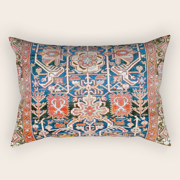 Baku South Caucasus Azerbaijan Rug Print Rectangular Pillow Gallery Image 2
