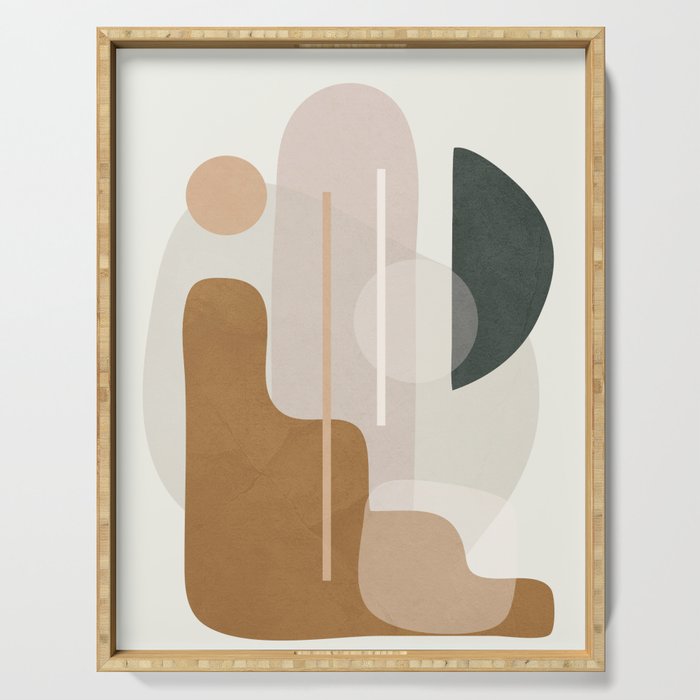 Abstract Minimal Art 23 Serving Tray Gallery Image 1