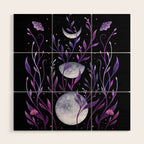 Phase & Grow - Purple Wood Wall Art Gallery Image 1