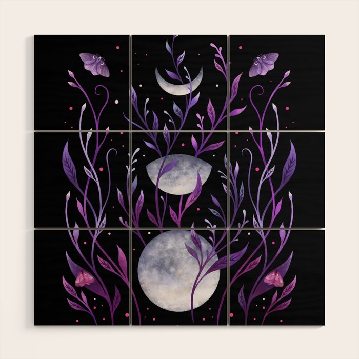 Phase & Grow - Purple Wood Wall Art Gallery Image 1