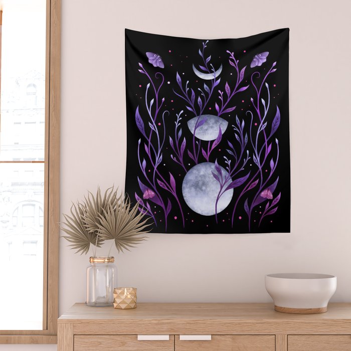 Phase & Grow - Purple Wall Tapestry Gallery Image 2