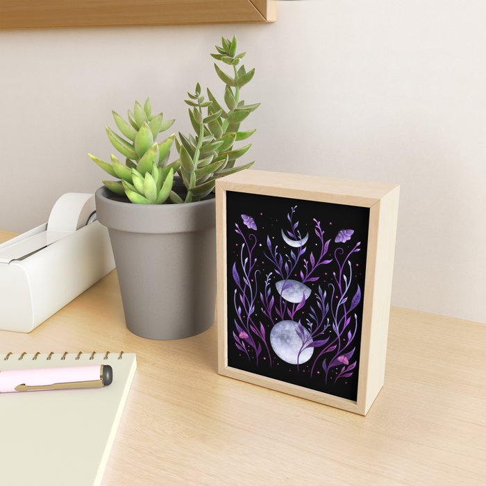 Phase & Grow - Purple Mini Art Print Gallery Image 2