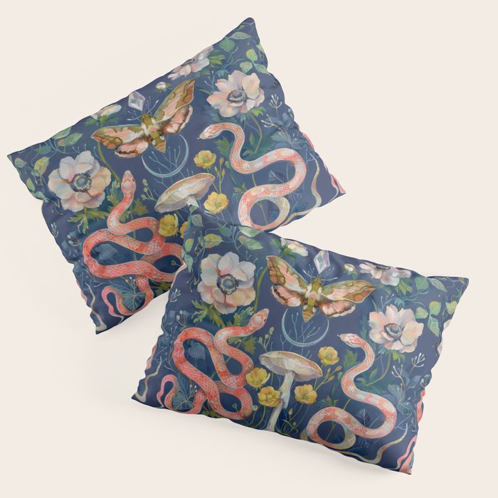 Snake Moth Mushroom  Pillow Sham Gallery Image 3