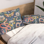 Snake Moth Mushroom  Pillow Sham Gallery Image 2