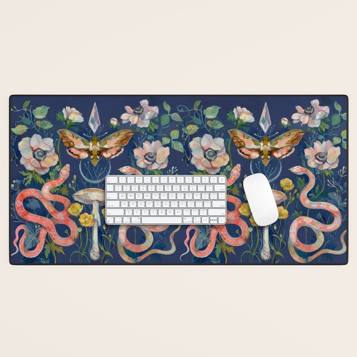 Snake Moth Mushroom  Desk Mat Gallery Image 1