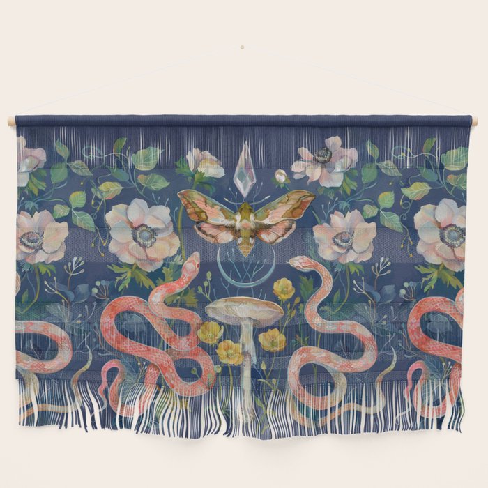 Snake Moth Mushroom  Wall Hanging Gallery Image 1