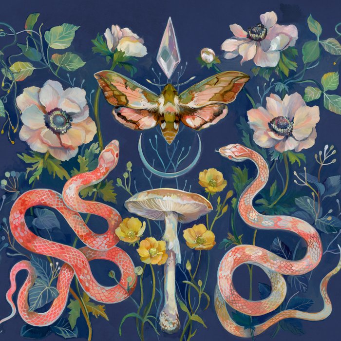 Snake Moth Mushroom  Coffee Mug Gallery Image 2