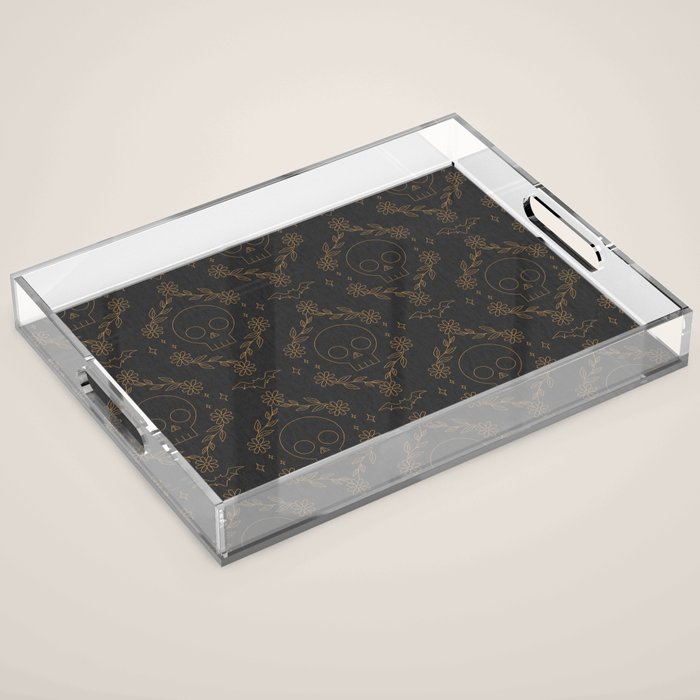 Skull Ogee Acrylic Tray Gallery Image 1