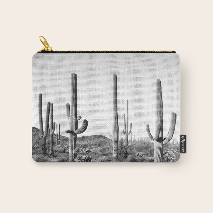 Grey Cactus Land Carry All Pouch Gallery Image 1