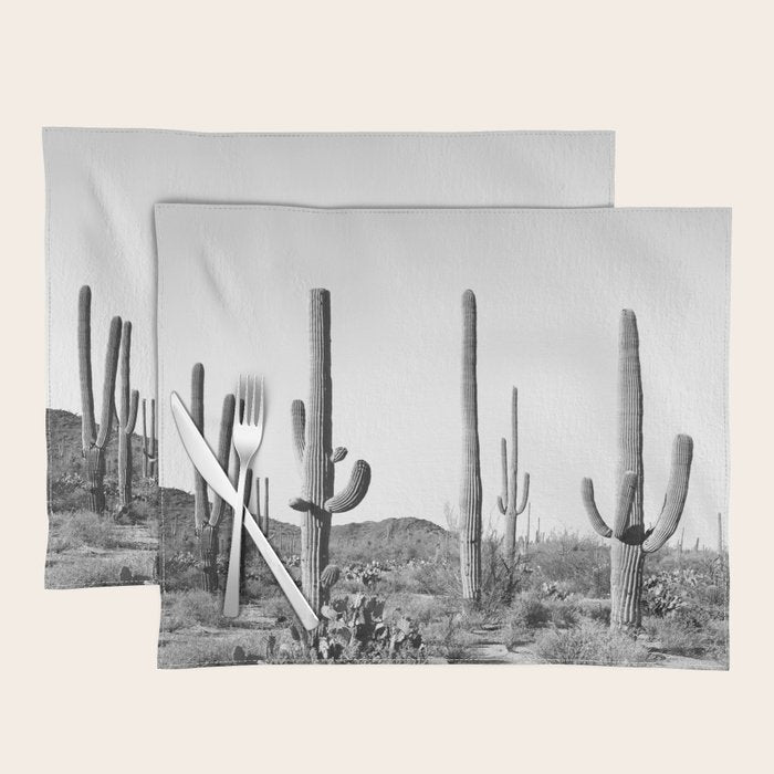 Grey Cactus Land Placemat Gallery Image 1