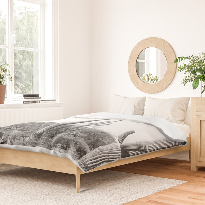 Grey Cactus Land Duvet Cover Gallery Image 2