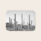 Grey Cactus Land Bath Mat Gallery Image 1