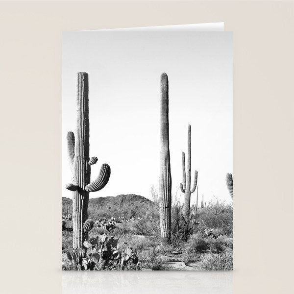 Grey Cactus Land Stationery Card Gallery Image 1