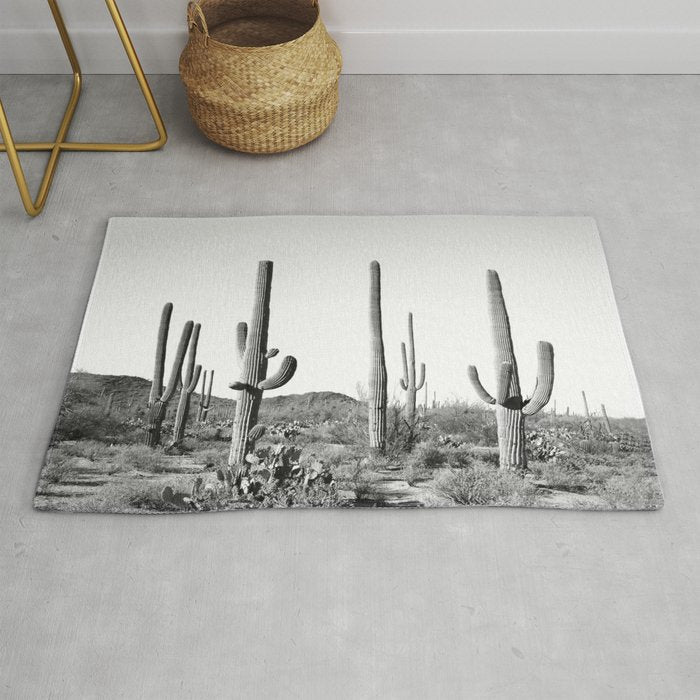 Grey Cactus Land Rug Gallery Image 1