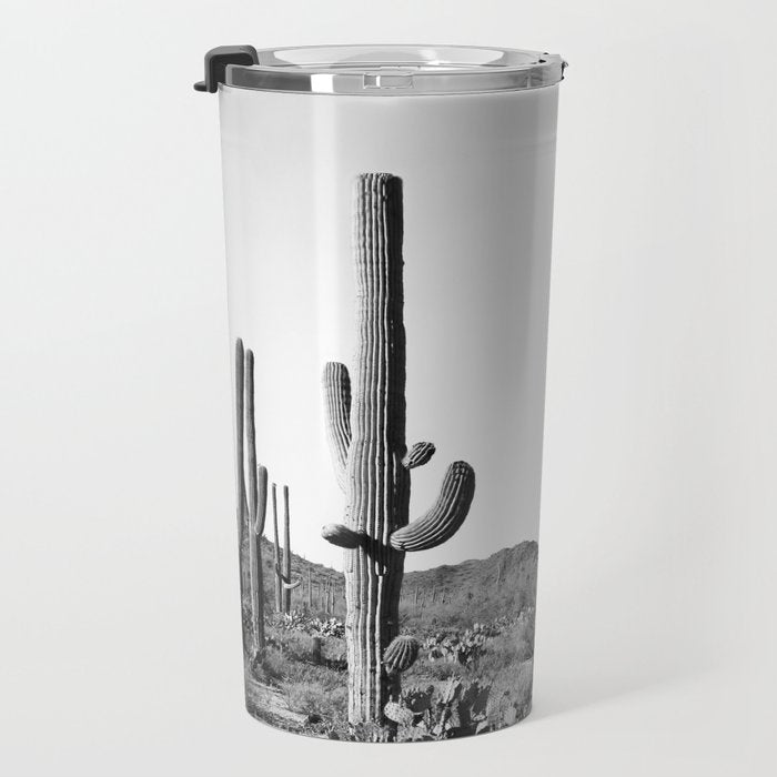 Grey Cactus Land Travel Mug Gallery Image 3
