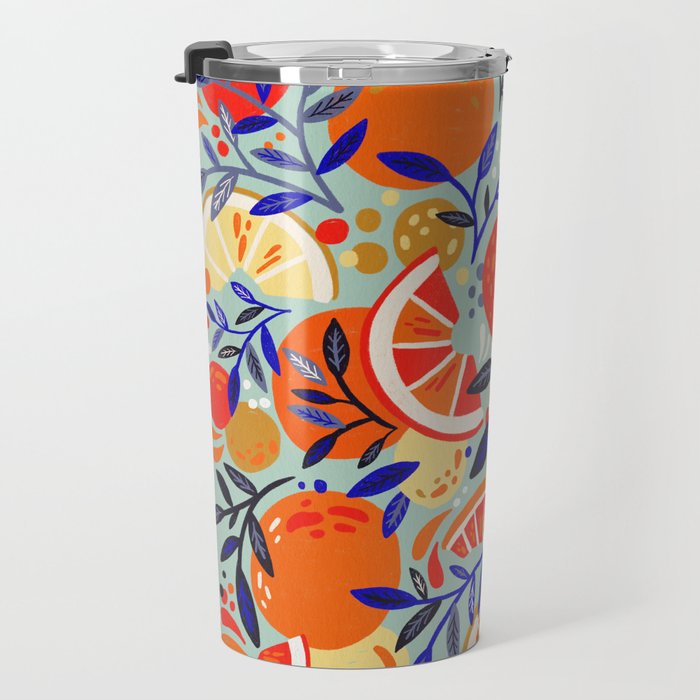 Fresh Citrus Mesh - Mint Travel Mug Gallery Image 3