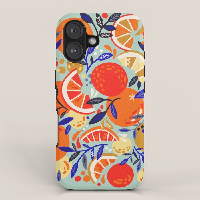 Fresh Citrus Mesh - Mint iPhone Case Gallery Image 1