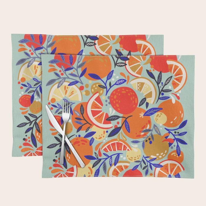 Fresh Citrus Mesh - Mint Placemat Gallery Image 1