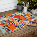 Fresh Citrus Mesh - Mint Outdoor Rug Gallery Image 2