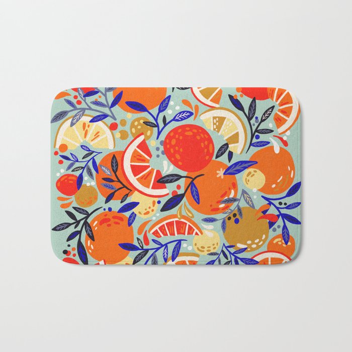 Fresh Citrus Mesh - Mint Bath Mat Gallery Image 1