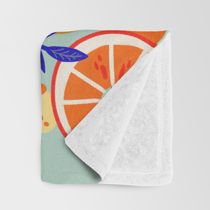 Fresh Citrus Mesh - Mint Throw Blanket Gallery Image 3