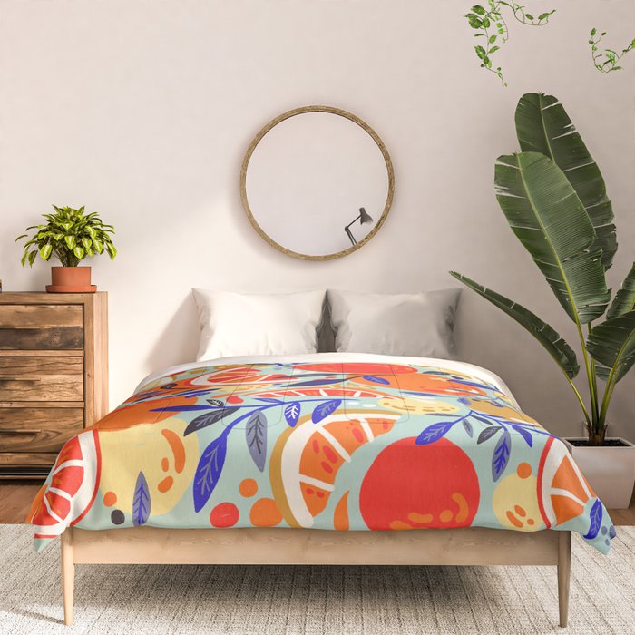 Fresh Citrus Mesh - Mint Comforter Gallery Image 3