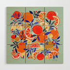 Fresh Citrus Mesh - Mint Wood Wall Art Gallery Image 1