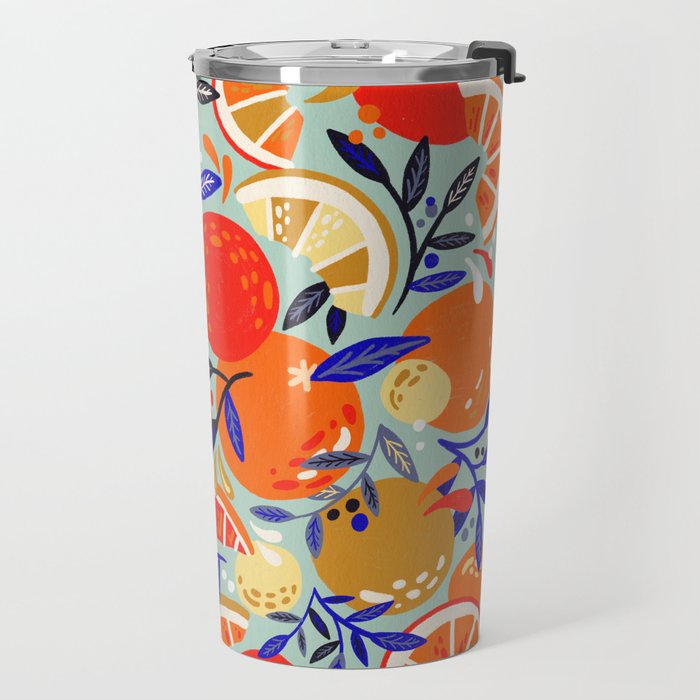 Fresh Citrus Mesh - Mint Travel Mug Gallery Image 2