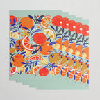 Fresh Citrus Mesh - Mint Wrapping Paper Gallery Image 3