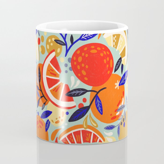 Fresh Citrus Mesh - Mint Coffee Mug Gallery Image 4