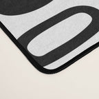 Black and white abstract organic shape pattern Desk Mat Gallery Image 4