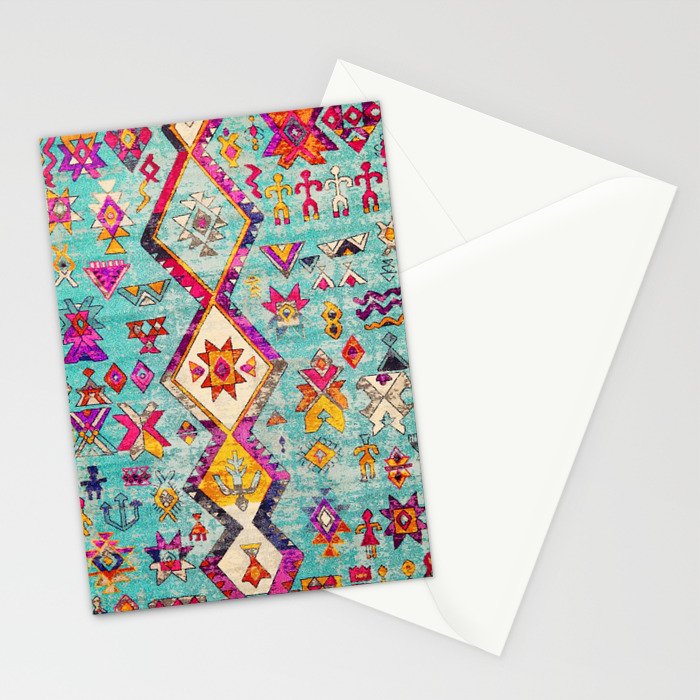 N178 - Antique Oriental Traditional Berber Bohemian Moroccan Style  Stationery Card Gallery Image 2