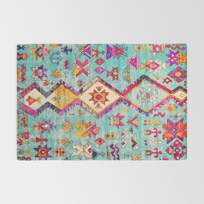 N178 - Antique Oriental Traditional Berber Bohemian Moroccan Style  Rug Gallery Image 2
