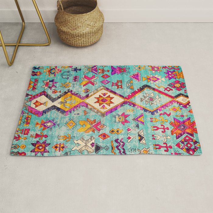N178 - Antique Oriental Traditional Berber Bohemian Moroccan Style  Rug Gallery Image 1