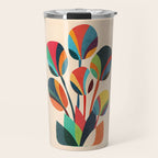 Ikebana - Geometric flower Travel Mug Gallery Image 1