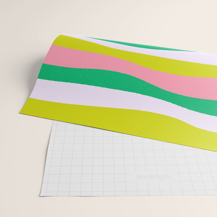 Retro Ribbon Stripes Wrapping Paper Gallery Image 2