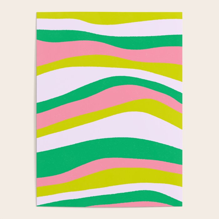 Retro Ribbon Stripes Poster Gallery Image 4