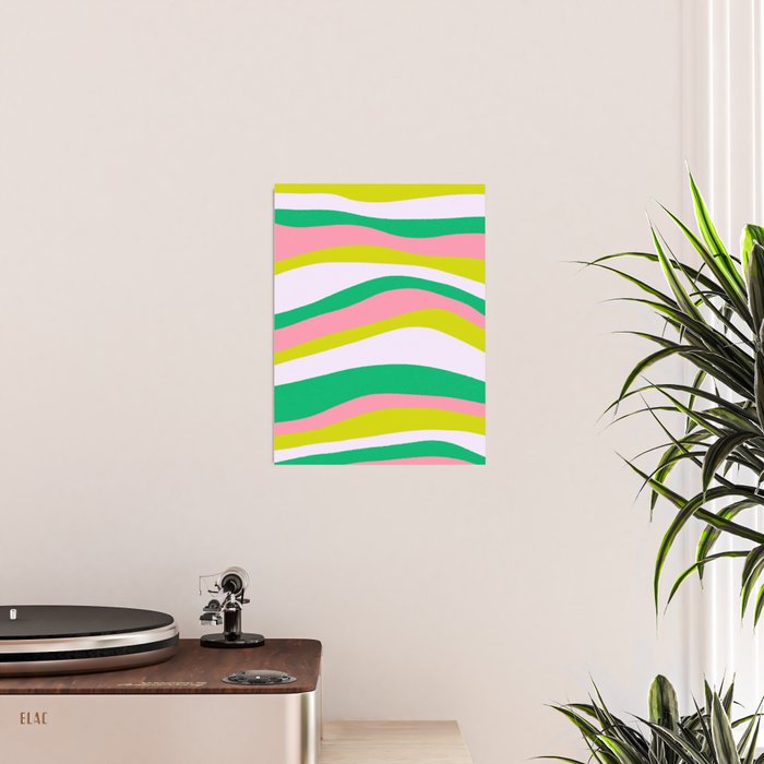 Retro Ribbon Stripes Poster Gallery Image 2