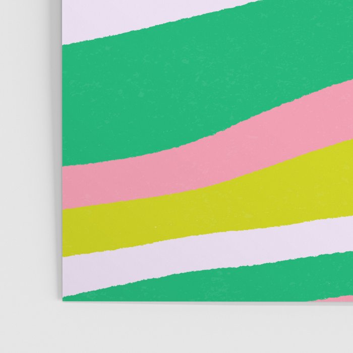 Retro Ribbon Stripes Poster Gallery Image 3