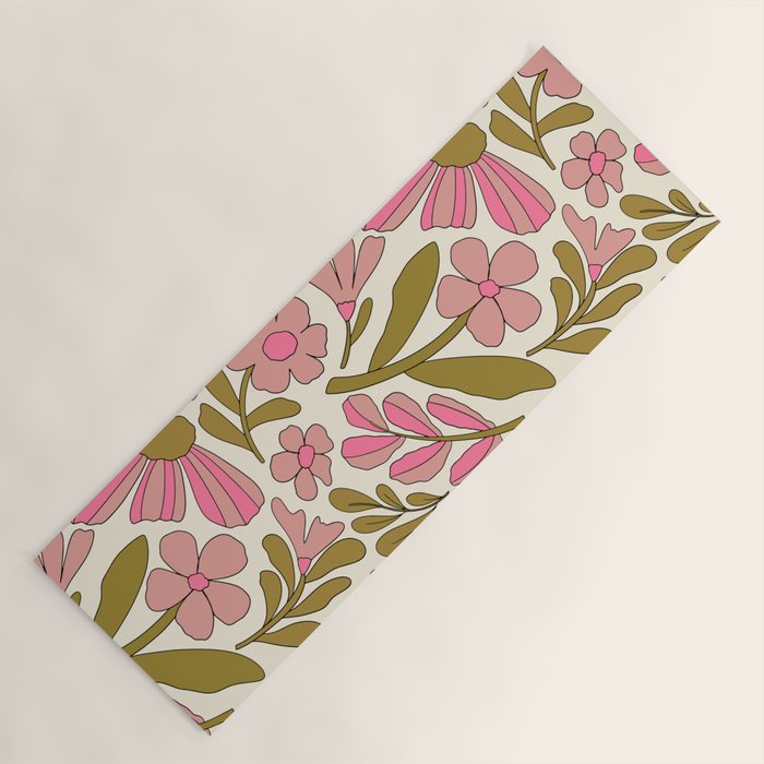 Retro Groovy - 70s style Yoga Mat Gallery Image 1