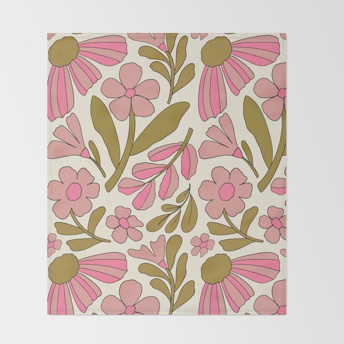 Retro Groovy - 70s style Throw Blanket Gallery Image 2
