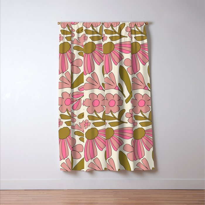Retro Groovy - 70s style Window Curtain Gallery Image 3