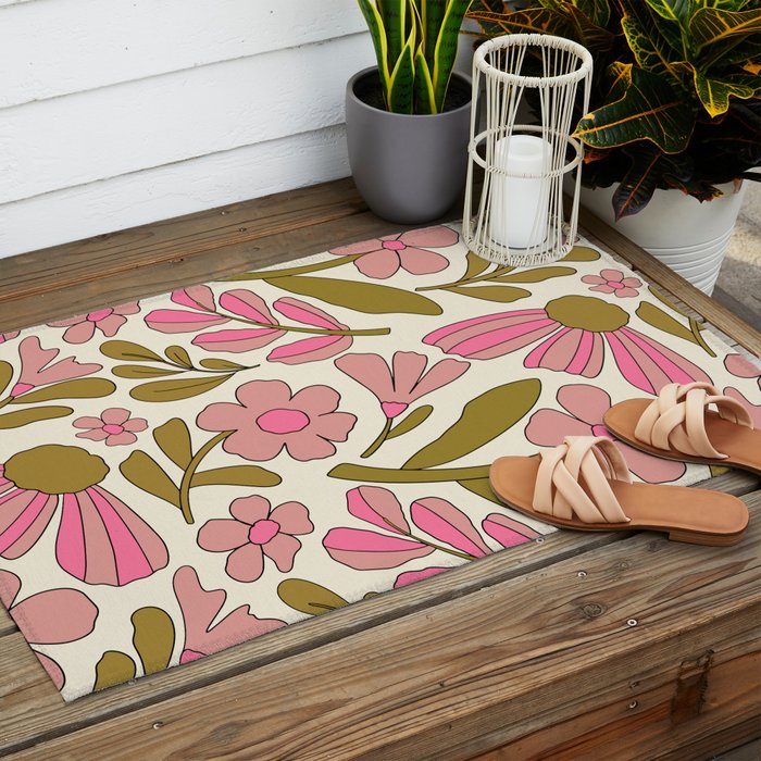 Retro Groovy - 70s style Outdoor Rug Gallery Image 2