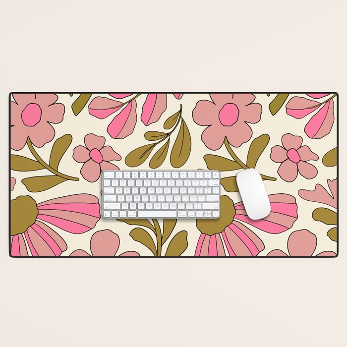 Retro Groovy - 70s style Desk Mat Gallery Image 1