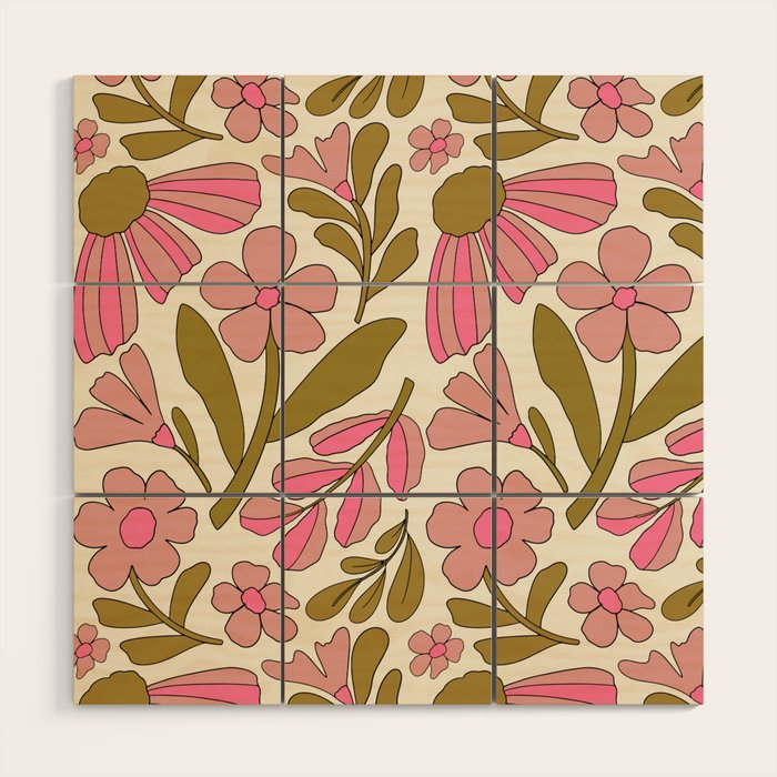 Retro Groovy - 70s style Wood Wall Art Gallery Image 1