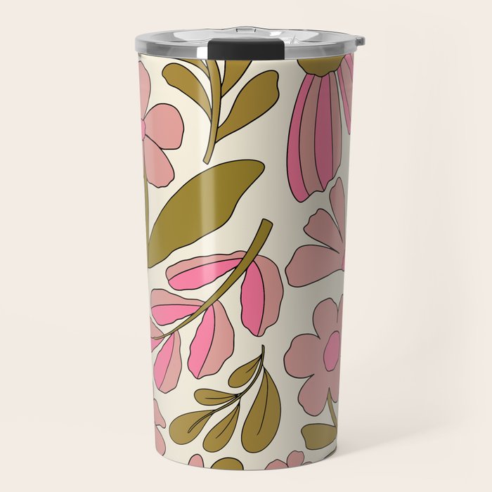 Retro Groovy - 70s style Travel Mug Gallery Image 1