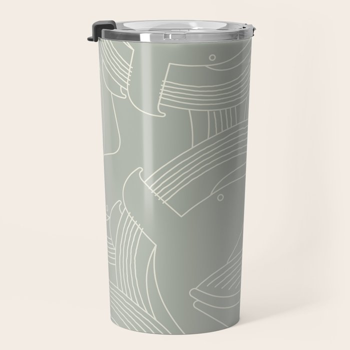 Minimalist Blue Whale Travel Mug Gallery Image 3