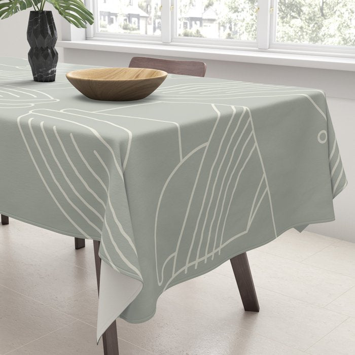 Minimalist Blue Whale Tablecloth Gallery Image 3