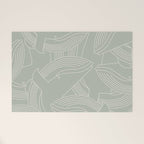 Minimalist Blue Whale Welcome Mat Gallery Image 1